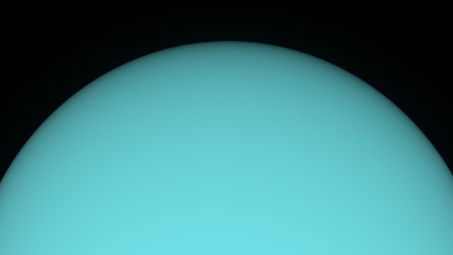 The planet Uranus and space. 3d illustration