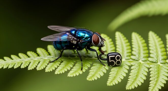 fly on leaf