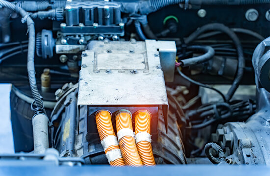 Electrical truck car engine control unit of the car