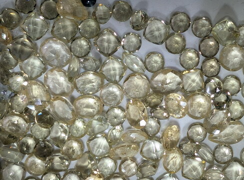 Sparkling Faceted Natural Quartz Gemstone Collection