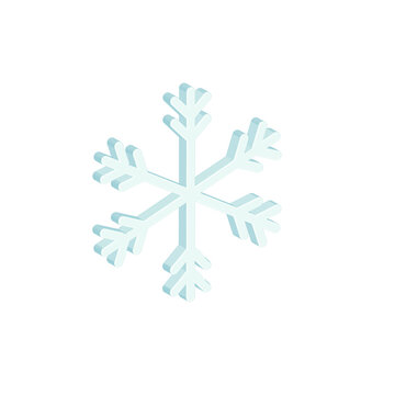 3d snowflake crystal