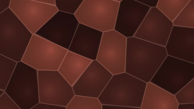 Cellular mosaic in copper seamless motion background
