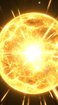 Stunning Star Explosion Animation - A Cosmic Display of Energy.