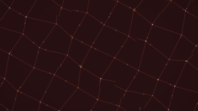 Constellation network in copper seamless motion background