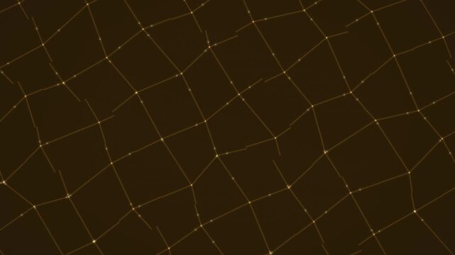 Constellation network in amber seamless motion background
