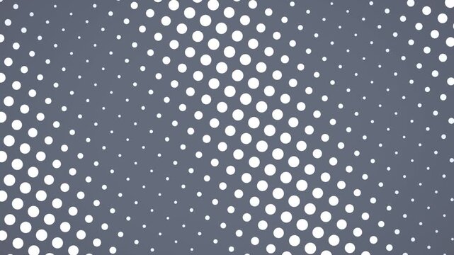Undulating dot matrix in pearl seamless motion background