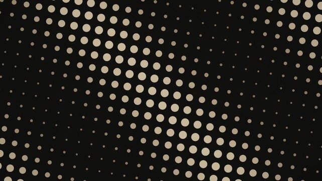Undulating dot matrix in champagne seamless motion background