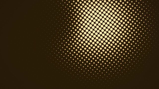Halftone eclipse in amber seamless motion background
