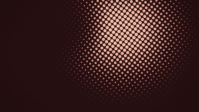 Halftone eclipse in copper seamless motion background