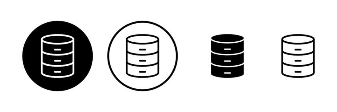 Database icon vector illustration. database sign and symbol