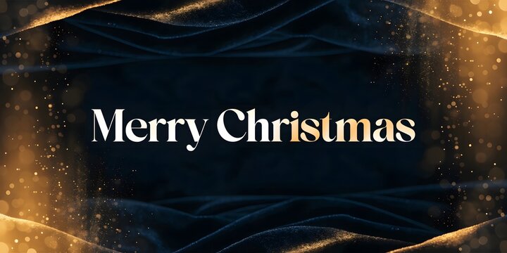 Merry christmas elegant dark background festive design.