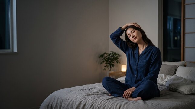 静寂への導入：深い眠りへ向かう夜のストレッチ