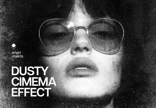Dusty Cinema Effect For Poster And Social Media Design