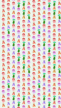 Cute Dogs in Cups Pattern