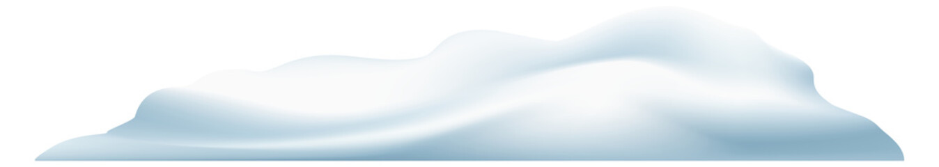 Plakat Snowdrift mound cartoon icon. Cold season snow