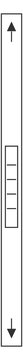 Vertical scrollbar element. Menu app linear icon