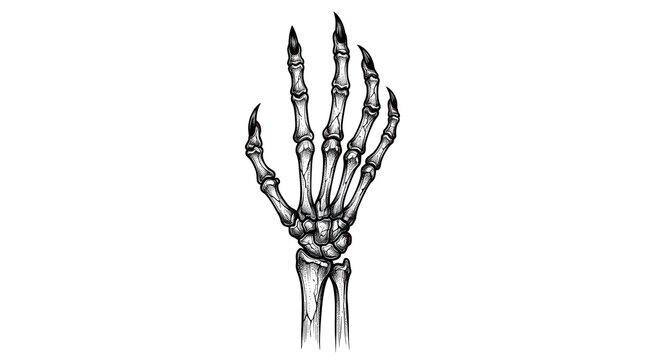 This chilling stark black silhouette of a clawing hand powerfully captures the unsettling spooky and frightening essence of halloween creating a truly frightful visual experience
