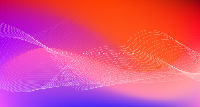 Abstract background with vibrant gradient colors and flowing white dotted lines
