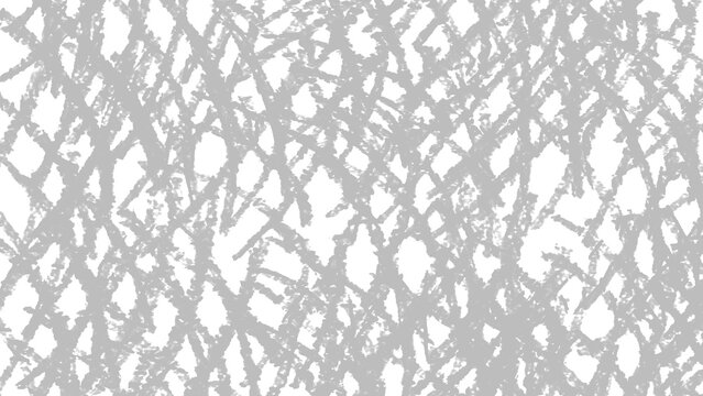 Grey hand drawn loop doodle texture horizontal curly continuous crayon lines pattern white background