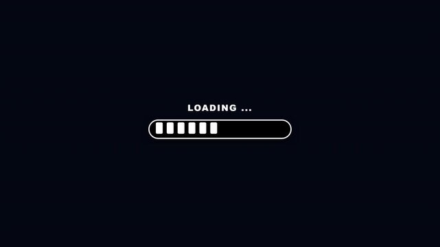 Digital screen displaying a progression bar indicating system updates and software installation processes waiting for completion during everyday computer usage by people everywhere today