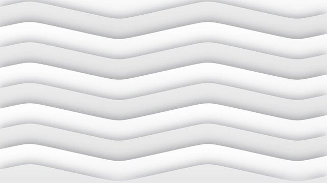 Abstract undulating wave pattern with smooth gradient transitions in shades of white and grey, creating a sense of depth and movement