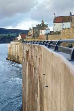 Robin Hoods Bay Sea Defenses Sunrise