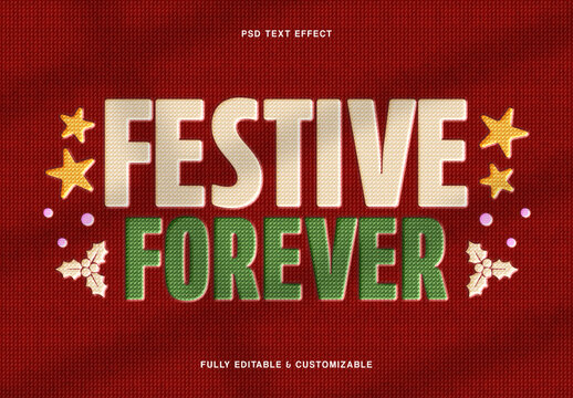 Woven Fabric Text Effect