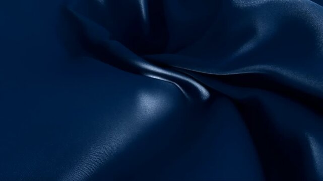 Dark Blue Leather Texture Featuring Elegant Midnight Light Effect Across Soft Folds