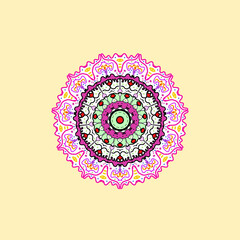 ornamental round lace pattern © Monthiya kueakool 