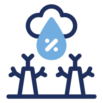 El Nino Drought Weather Climate Cloud Duo Tone Icon