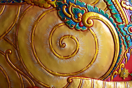 Wall art found in Northern Thai temples.