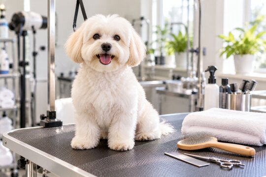 Freshly Groomed Salon Pup