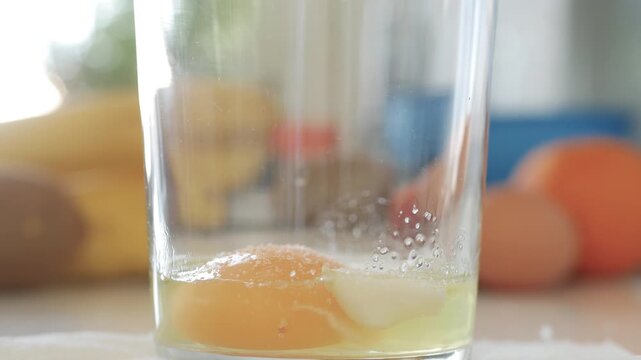 One Fresh Egg, Garlic, and Salt are the Ingredients for a Fresh and Tasty Mayonnaise Cooking Recipe, a Delicious Salad Dressing.