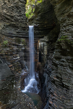 Cavern Cascade, along the Gorge Trail in Watkins Glen State Park, New York.