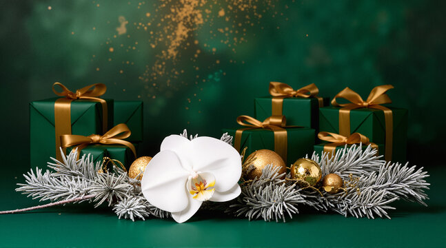 christmas background with gift