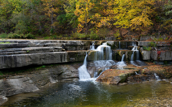 Lower Taughannock Falls in Taughannock Falls State Park, New York.