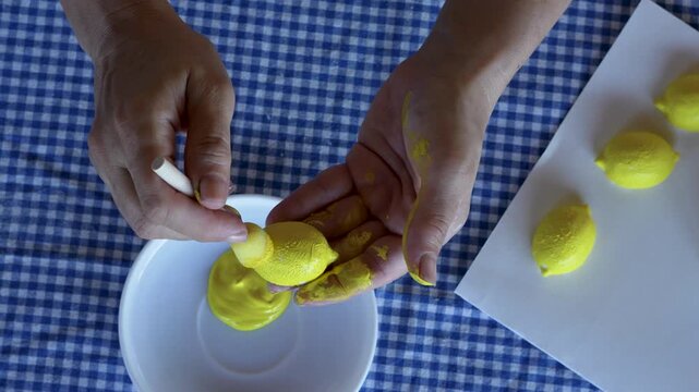 hobby painting with silicon lemon