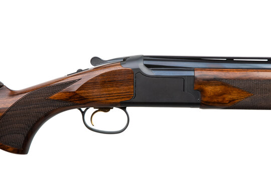 Close up of shotgun receiver action