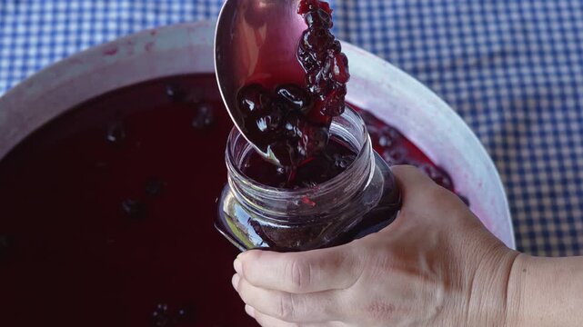 sour cherry jam making at home