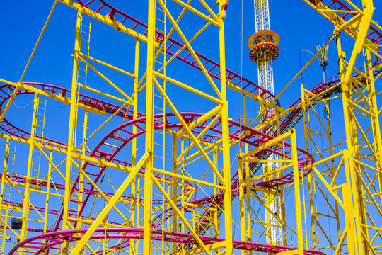 typical tracks of a rollercoaster
