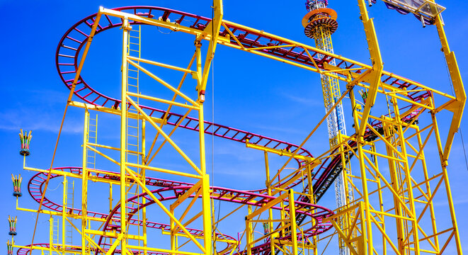 typical tracks of a rollercoaster