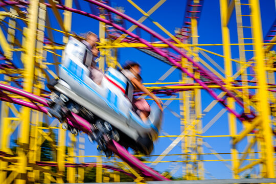 typical tracks of a rollercoaster