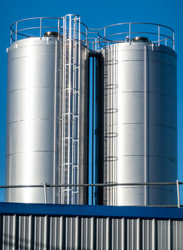 modern industry silo in austria