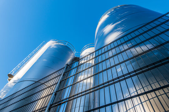 modern industry silo in austria