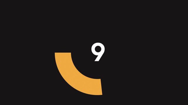Calendar Month Days Counting from 1st to 31st in Circular Motion