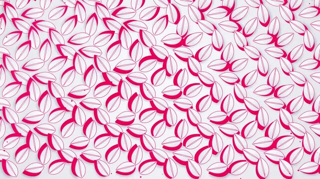 Pink floral leaf pattern background, minimalist magenta foliage texture for textile design, abstract botanical leaf wallpaper with vibrant accents