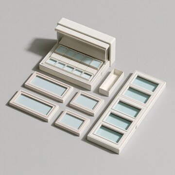 Postmark Window Sorting Board Components Set on Light Gray Background