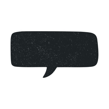 Speech Bubble Icon, Vector Illustration. Speech Bubble Silhouette, Speech Bubble Shape for Chat, Messages, Comments, Quotes, Comics