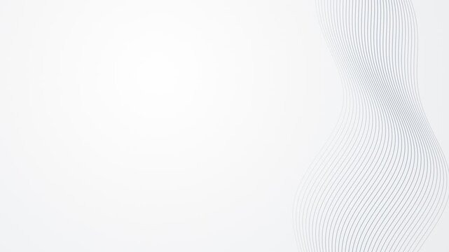 Abstract flowing lines forming a subtle wave pattern on a clean white background, representing motion and elegance