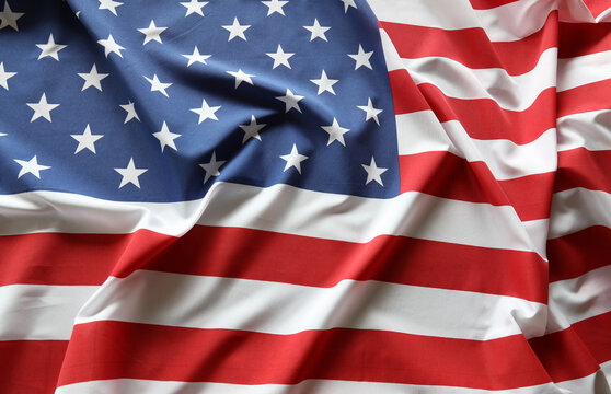 Rippled American flag